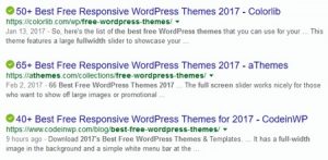 Searching for a WordPress Theme